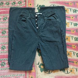 adorable green pacsun flare corduroy pants